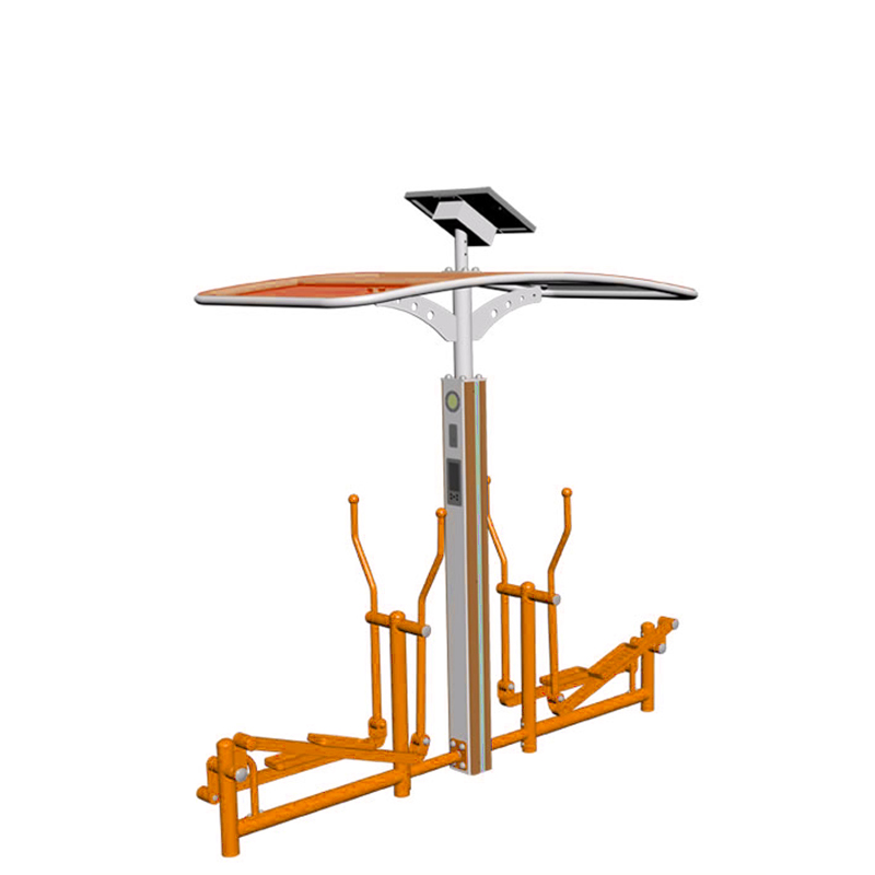 智能双位平步机 - YABO鸭脖官网校园健身路径设备。