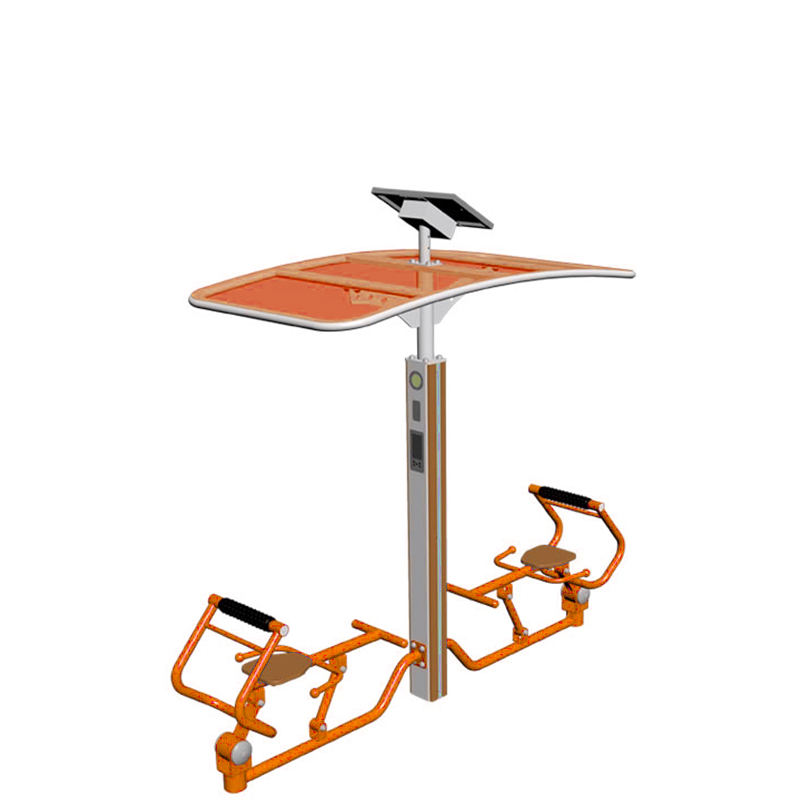 智能双位背部按摩器 - YABO鸭脖官网校园健身路径设备